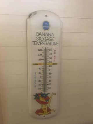 CHIQUITA BANANA LARGE INDOOR/OUTDOOR THERMOMETER 2