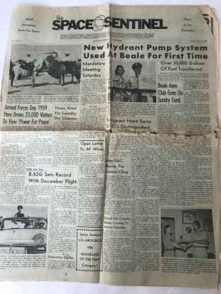 May 22 1959 Space Sentinel Marysville Yuba City California Newspaper