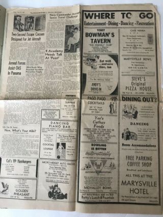 May 22 1959 Space Sentinel Marysville Yuba City California Newspaper 2