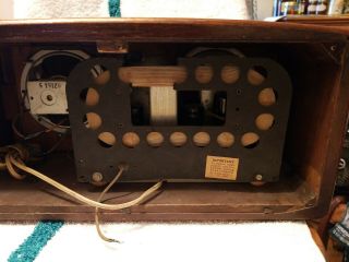 1942 RCA Victor Model 55X Wooden Tube Radio - Nipper Horn Speaker Logo - STELLAR 4