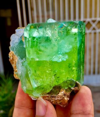 Wow 871 C.  T Top Quality Damage Terminated Green Beryl Aquamarine Crystal