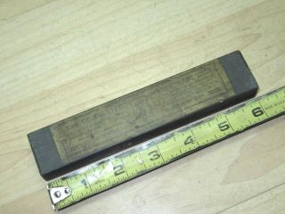 Old The Celebrated Water Razor Hone Sharpening Stone E&c Escher ? Germany Label