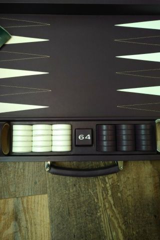 Asprey Backgammon Set (purple/white) 20 Inc 50cm