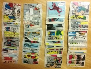 Marvel Heroes 132 Trading Cards Complete Set Of 66,  Donruss 1966