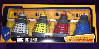 Doctor Who Mini Dalek Drone 4 Colors Ornament Set - Dw3151