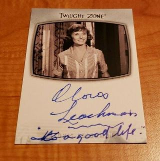 Twilight Zone Rod Serling Edition Cloris Leachman Inscription Autograph Good