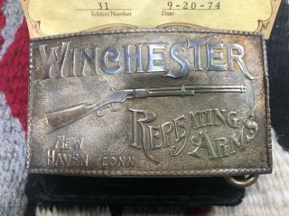 winchester buckle sterling silver 1974 4