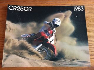 Vintage 1983 Honda Cr250r Motorcycle Sales Brochure