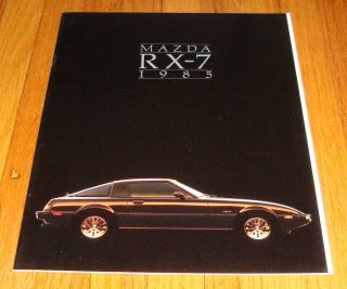 1985 Mazda Rx - 7 Sales Brochure S Gs Gsl Se