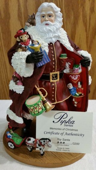 Pipka Memories Santa - Toy Santa - Limited Ed.  - Issued 2006 - Retired