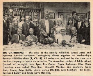 1968 Tv Ad Thanksgiving Green Acres,  Petticoat Junction & Beverly Hillbillies
