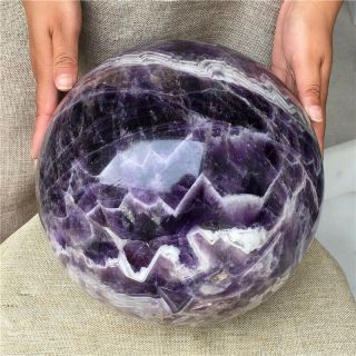 19.  9kg Natural Dreamy Amethyst Sphere Quartz Crystal Ball Healing HOT2883 2
