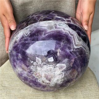 19.  9kg Natural Dreamy Amethyst Sphere Quartz Crystal Ball Healing HOT2883 4