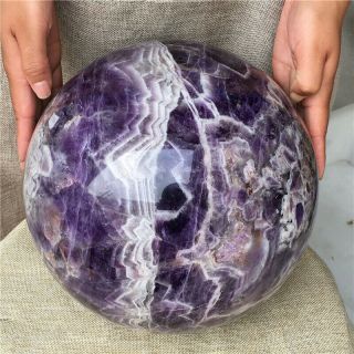 19.  9kg Natural Dreamy Amethyst Sphere Quartz Crystal Ball Healing HOT2883 5