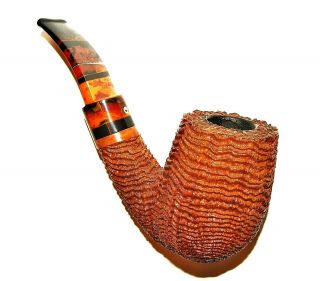 J T COOKE Small Magnum Billiard Pipe Spectacular Deep Ring Grain Hand Carved USA 2