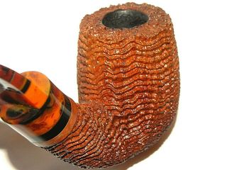 J T COOKE Small Magnum Billiard Pipe Spectacular Deep Ring Grain Hand Carved USA 5