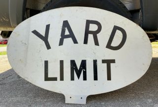 Southern Railway Yard Limit Sign Railroad Sign Double Sided