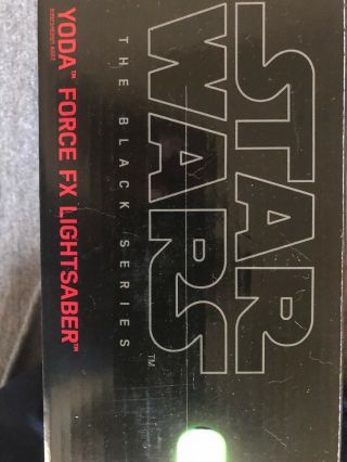 Rare Hasbro Star Wars - Signature Series Yoda Force Fx Lightsaber