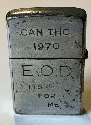 1969 Zippo Lighter Vietnam Us Navy Seal Team Ii Can Tho Eod Its For Me