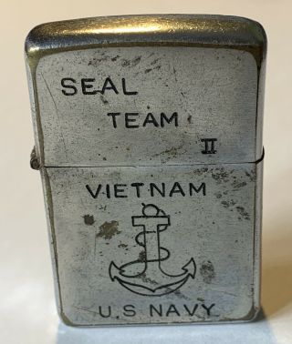 1969 Zippo Lighter Vietnam US Navy Seal Team II Can Tho EOD Its for me 2