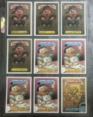 Garbage Pail Kids 15th Series Die Cut Complete 88 Card Variation Set Nm/mt Os15