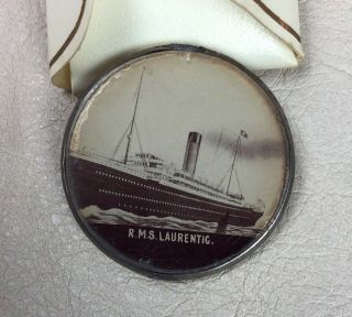 Rms Laurentic Ocean Liner Souvenir Picture Disc White Star Line