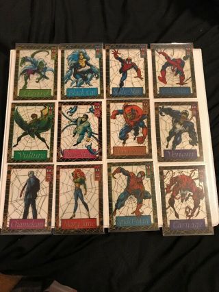 1994 Marvel 1st Edition The Spiderman Limited Plastic Card Complete Set