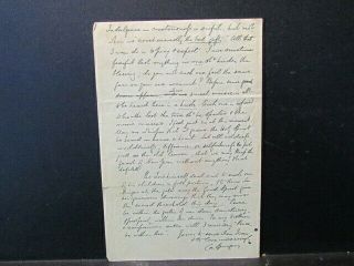 1891 hand written & autographed letter by Baptist preacher Charles Spurgeon 6