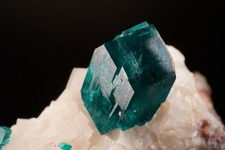 Dioptase & Calcite Crystal TSUMEB,  NAMIBIA 2