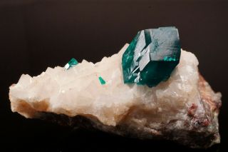 Dioptase & Calcite Crystal TSUMEB,  NAMIBIA 3