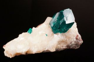 Dioptase & Calcite Crystal TSUMEB,  NAMIBIA 4
