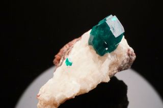 Dioptase & Calcite Crystal TSUMEB,  NAMIBIA 7