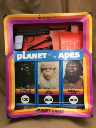 Very Rare 1967 Planet Of The Apes Shooting Range Game Boxed