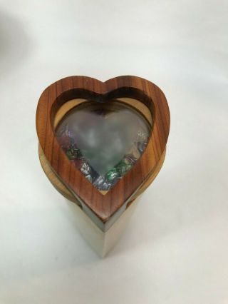 Wooden Heart Shaped/themed Kaleidoscope With Rotator