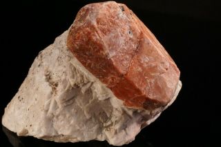 CLASSIC Willemite var.  Troostite Crystal on Calcite STERLING HILL,  JERSEY 10