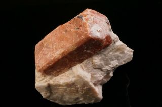 CLASSIC Willemite var.  Troostite Crystal on Calcite STERLING HILL,  JERSEY 11