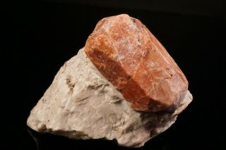 CLASSIC Willemite var.  Troostite Crystal on Calcite STERLING HILL,  JERSEY 3