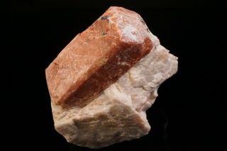 CLASSIC Willemite var.  Troostite Crystal on Calcite STERLING HILL,  JERSEY 4