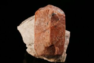 CLASSIC Willemite var.  Troostite Crystal on Calcite STERLING HILL,  JERSEY 7