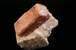 CLASSIC Willemite var.  Troostite Crystal on Calcite STERLING HILL,  JERSEY 8