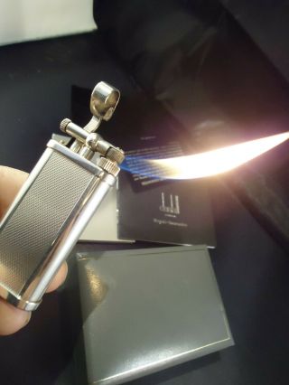 Dunhill Unique Lighter - Pipe Burner - Silver Plated - Cased - Feuerzeug/briquet