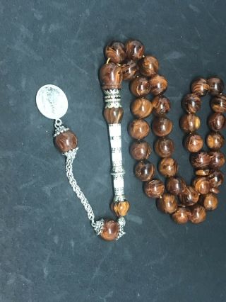 Natural Amber Misbaha Tasbih Prayer Beads Bakelite