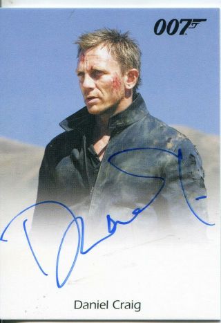 James Bond Mission Logs Autograph Daniel Craig
