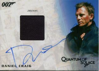 James Bond Autographs & Relics Case Incentive Autograph Relic Card Daniel Craig
