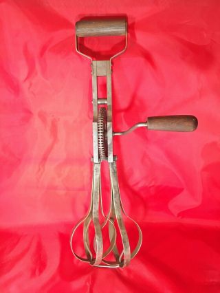 Giant - Sized 18 " Homemade Egg Beater,  Mixer Or Whip_ Skilled Machining And Sturdy