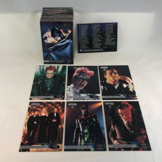 Batman Forever Fleer - Ultra (1995) Complete Trading Card Set Jim Carrey