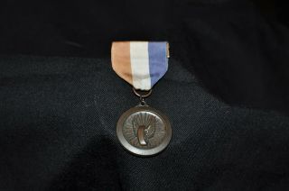 Vintage Medal With Wheel And Wings,  Motorcycle Hotrod Rat Rod