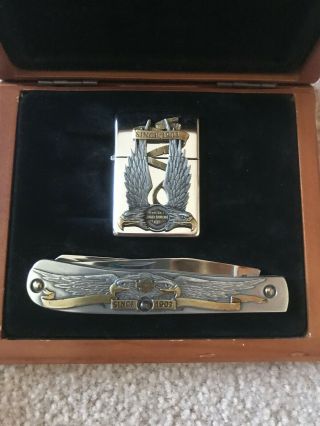 Harley Davidson Knife And Zippo Lighter Set 99197 - 96z