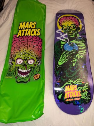 Topps Santa Cruz Limited Edition Mars Attacks Skateboard Deck