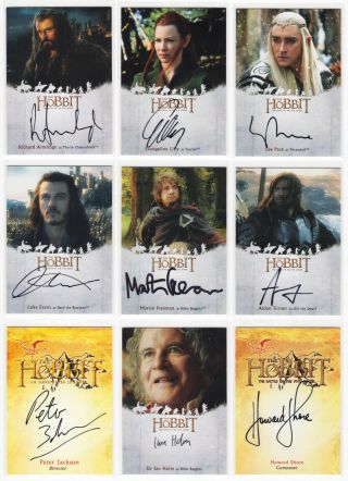 2016 Cryptozoic The Hobbit Battle Of Five Armies Complete 25 Autograph Card Set